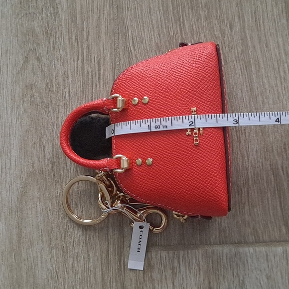 NWT red Coach bag charm - Picture 13 of 16